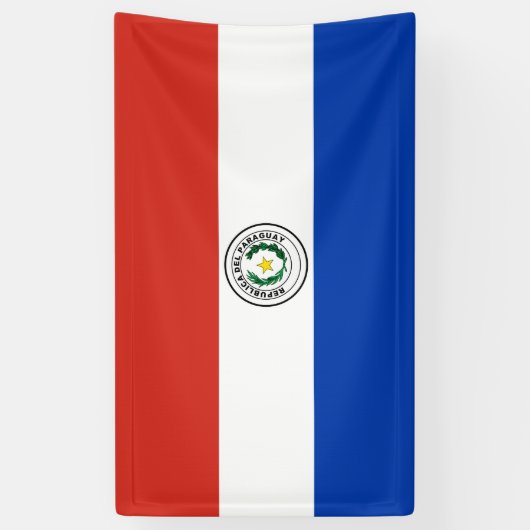 Paraguay-Flagge Banner (Vertikal)