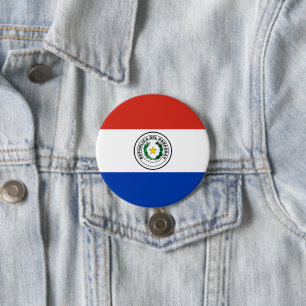 Paraguay-Flagge Button