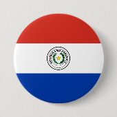 Paraguay-Flagge Button (Vorderseite)