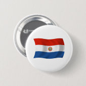 Paraguay-Flagge-Button Button (Vorne & Hinten)