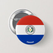 Paraguay Flagge Charming Patriotic Button (Vorne & Hinten)