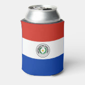 Paraguay-Flagge Dosenkühler (Kanne Rückseite)