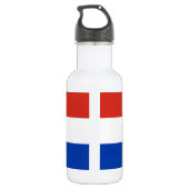 Paraguay-Flagge Edelstahlflasche (Rückseite)