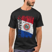 Paraguay-Flagge erschüttert Paraguay T-Shirt (Vorderseite)