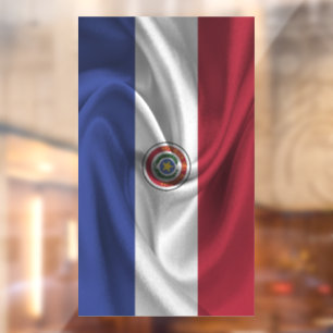 Paraguay-Flagge Fensteraufkleber