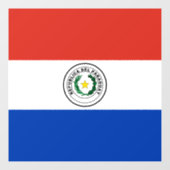 Paraguay-Flagge Fensteraufkleber (Blatt)