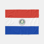 Paraguay-Flagge Fleecedecke (Vorderseite (Horizontal))