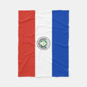 Paraguay-Flagge Fleecedecke (Vorderseite)