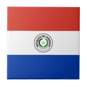 Paraguay-Flagge Fliese