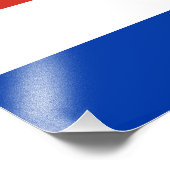 Paraguay-Flagge Fotodruck (Ecke)