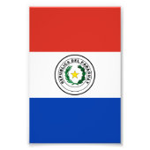 Paraguay-Flagge Fotodruck (Vorne)