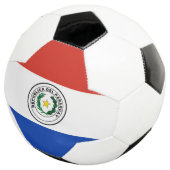 Paraguay-Flagge Fußball (Dreiviertel)