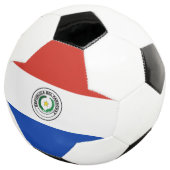 Paraguay-Flagge Fußball (Dreiviertel)