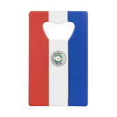 Paraguay-Flagge Geldbeutel Flaschenöffner (Vorderseite)