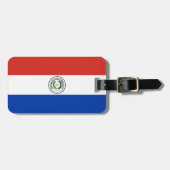 Paraguay-Flagge Gepäckanhänger (Vorderseite horizontal)
