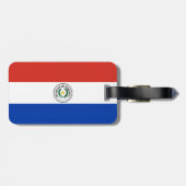 Paraguay-Flagge Gepäckanhänger (Rückseite horizontal)