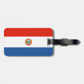 Paraguay-Flagge Gepäckanhänger (Rückseite horizontal)