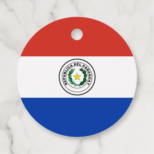 Paraguay-Flagge Geschenkanhänger (Rückseite)