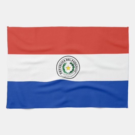 Paraguay-Flagge Geschirrtuch (Horizontal)