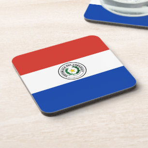 Paraguay-Flagge Getränkeuntersetzer