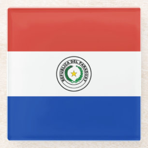 Paraguay-Flagge Glasuntersetzer