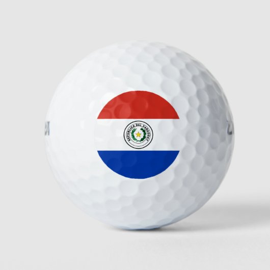 Paraguay-Flagge Golfball (Vorderseite)