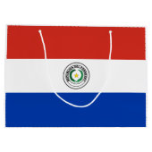 Paraguay-Flagge Große Geschenktüte (Rückseite)