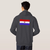Paraguay-Flagge Hoodie (Schwarz voll)