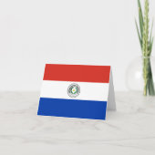 Paraguay-Flagge Karte (Vorderseite)