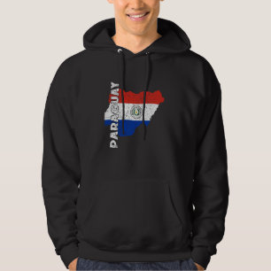 Paraguay-Flagge Karte Stolz der Paraguayer paragua Hoodie