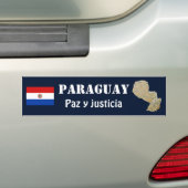 Paraguay-Flagge + Karten-Autoaufkleber Autoaufkleber (Auf Auto)