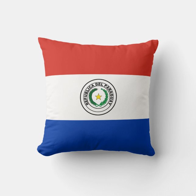 Paraguay-Flagge Kissen (Vorderseite)