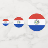 Paraguay-Flagge Konfetti (Rückseiten)