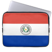 Paraguay-Flagge Laptopschutzhülle (Vorderseite)