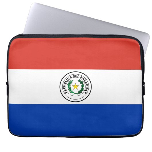 Paraguay-Flagge Laptopschutzhülle (Vorderseite)
