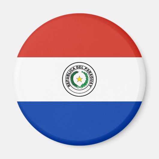 Paraguay-Flagge Magnet (Vorne)