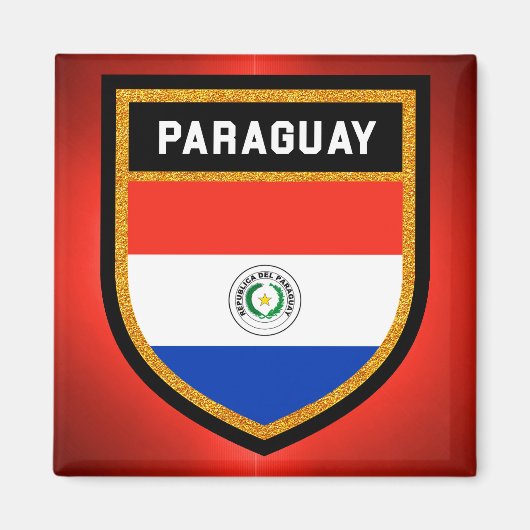 Paraguay-Flagge Magnet (Vorne)