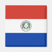 Paraguay-Flagge Magnet (Vorne)