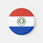 Paraguay-Flagge Magnet (Vorne)
