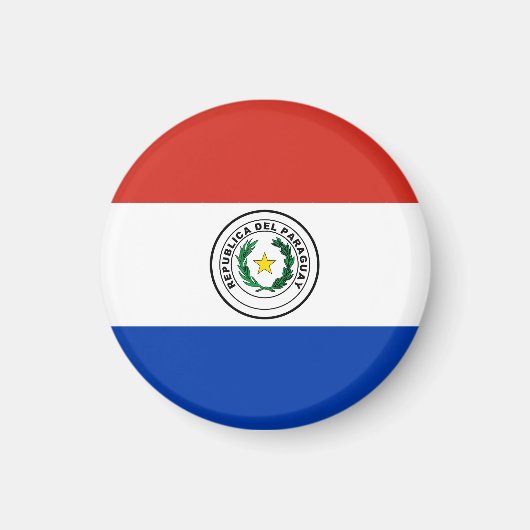 Paraguay-Flagge Magnet (Vorne)