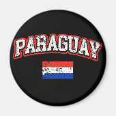 Paraguay-Flagge Magnet (Vorne)