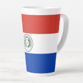 Paraguay-Flagge Milchtasse (Rechte Ecke)