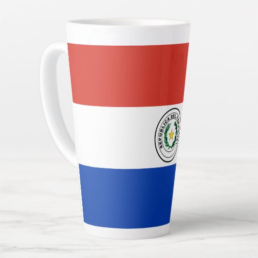 Paraguay-Flagge Milchtasse (Linke Ecke)