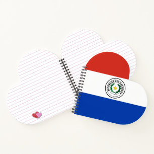 Paraguay-Flagge Notizblock