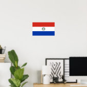 Paraguay-Flagge Poster (Heimbüro)