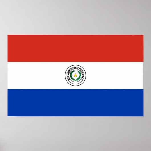 Paraguay-Flagge Poster (Vorne)