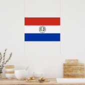 Paraguay-Flagge Poster (Küche)