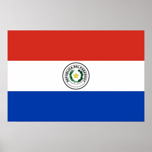 Paraguay-Flagge Poster (Vorne)