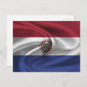 Paraguay-Flagge Postkarte (Vorne/Hinten)