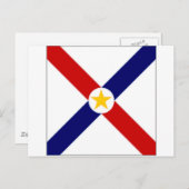 Paraguay-Flagge Postkarte (Vorne/Hinten)